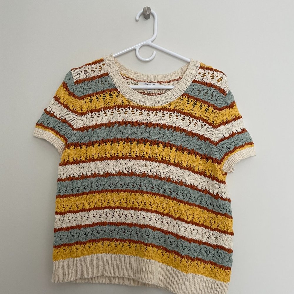 Madewell Crochet Sweater Tee
